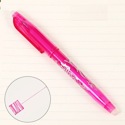 An organized collection of Sassy in our 40s Erasable Gel Pens, ready for use in a home office or study space.